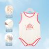 Regata Fina de Verão para Bebês, Roupas Ecológicas para Recém-Nascidos, Macacão Triângulo, Body Infantil de Seda Gelo