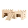 Castillo para cobayas, villa para conejos, casa para cobayas estilo castillo, nuevo producto transfronterizo, jaula para cobayas, nido para cobayas, villa para cobayas