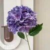 Flor Artificial Ramo Único Hortênsia Hortênsia Bella Ramo Único 90 Peças Hortênsia Grande Salão de Casamento Teto Alto Corredor Arranjo de Flores