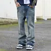 AliExpress 2026 Verano Moda Masculina Más Vendido: Pantalones Casuales Versátiles Azules con Manchas y Desgastados al por Mayor
