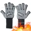 Guantes Resistentes a Altas Temperaturas para Barbacoa, 500-800 Grados, Retardantes de Llama, Anti-Quemaduras, Horno de Cocina, Microondas, Guantes de Silicona Aislantes del Calor