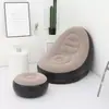 Sofá perezoso engrosado, silla tatami flocado para exteriores, cama de siesta, cojín de sofá inflable portátil, sofá inflable