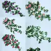18 Flores Artificiales de Rosa para Colgar, Flores Falsas para Boda y Decoración del Hogar, Venta al por Mayor