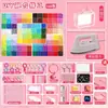 Kit de material para quebra-cabeça de miçangas de espectro completo de 264 cores, conjunto integrado de quebra-cabeça de miçangas e kit completo de ferramentas DIY