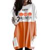 Comercio Exterior Transfronterizo 2022 Europeo y Americano Nuevo Sudadera Estampada Camiseta de Manga Larga Bolsillo Holgado Casual Vestido de Halloween