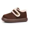 Novos Sapatos de Algodão Outono e Inverno Quentes Antiderrapantes Fivela Estilo Casual Birkenstock Sapatos de Pelo Sapatos Femininos Retro Aumento de Altura Sola Grossa Moda