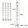 Copos de Nieve de Cristal Acrílico Adornos Colgantes para Barra de Hielo Decoración de Árbol de Navidad Colgantes Transparentes Accesorios para Ambiente de Fiesta de Invierno