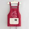 Avental de Cozinha Novo Estilo para Uso Doméstico, Estilo Coreano, Resistente à Água, Avental de Cozinha, Uniforme Específico para Catering, Resistente a Manchas, com Impressão de Logotipo