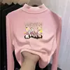 Camiseta Térmica de Cuello Medio para Niños Mayores, Estilo Primavera y Otoño, Camiseta con Forro Polar de Otoño e Invierno para Niñas y Niños Pequeños