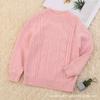Suéter de cachemira para niñas, suéter de otoño e invierno, manga larga, cuello medio alto, estilo extranjero, suéter tipo jersey para niños, base para bebé