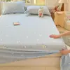 Sábana estampada de sarga 100% algodón puro, pieza individual, para niños, uso doméstico, individual o doble, dormitorio estudiantil, juego de tres piezas