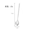 Cuchara de Acero Inoxidable 304 Cuchara para Revolver Café Cuchara Dorada para Nido de Pájaro Cuchara Redonda Pequeña para Hielo Larga Cuchara para Taza Venta al Por Mayor