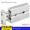 CXSJM15-5-10-15-20-30-40-50-75-100 Cilindro de eixo duplo tipo SMC CXSJL