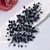 Nuevo Tocados de Novia Hechos a Mano Pieza para el Cabello con Pedrería Cadena de Garras de Cristal Colorida Accesorios Estéreo Dz256