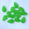 Agujero para Colgar de Gelatina Hojas Verdes Hojas Transparentes DIY Accesorios de Decoración de Ambiente Adornos para el Cabello Hechos a Mano Material Zan para el Cabello Cuentas