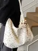 Bolsa Tote Texturizada Simples Estilo Novo Inverno 2025, Bolsa Casual Fashion com Personalidade, Bolsa de Ombro Transversal Feminina de Nicho