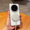 Adequado para capa de celular vivo X300 Pro, nova capa magnética com pintura metálica, capa com botão de metal IQOO 15U, capa ondulada S60