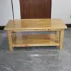 Mesa de centro de sala de estar de madera maciza, mueble de ciprés moderno minimalista, mesa de té de madera natural, económica para espacios pequeños