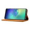Para Samsung S20 capa de celular com padrão de bezerro carteira porta-cartão S20 Plus flip de negócios capa de couro magnética