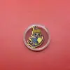 Insignia Corporativa Personalizada Logo Oro Puro 999 Serie Bubble Mart Lámina de Oro para Teléfono Móvil Tienda de Regalos Festivos Regalo