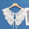 Comercio electrónico transfronterizo para bordado de hilo de algodón para niños, nueva ropa exterior a juego con falda, chal pequeño decorativo, cuello falso