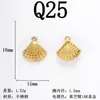 Nuevo Colgante de Acero Inoxidable de Oro Real 18K que Conserva el Color Estrella de Mar Concha Marina Joyería Hecha a Mano DIY Accesorios Colgante para Collar
