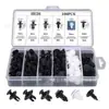 Caja de 100 Piezas Clips de Plástico Transfronterizos para Paneles de Puerta de Coche, Clips de Fijación de Expansión, Juego de Clavos de Goma para Parachoques He26