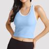 Chaleco de Yoga Lulu Mismo Estilo Ebb Nude Ajustado con Almohadilla en el Pecho Sujetador Deportivo de Espalda Hermosa con Forma de I para Mujer