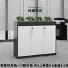 Armário Divisória de Escritório Shenzhen, Gabinete Baixo Simples Moderno com Floreira, Armário de Madeira para Flores e Plantas, Combinação de Armazenamento de Armário para Arquivos e Documentos