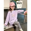 Camiseta de manga larga para niña, nuevo modelo primavera y otoño 2026, camiseta básica de otoño para niños, top para niños mayores, ropa de otoño de algodón puro, estilo ins