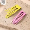 Pinza para el Cabello de Macarrón Multicolor Hueca, Pinza para el Cabello No Dañina para Flequillo, Herramienta Versátil de Sujeción para Niñas, Pinza Básica para el Cabello