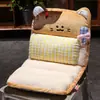Cojín de asiento de invierno con respaldo integrado, adecuado para sillas de oficina, estar sentado durante largas horas, soporte lumbar, sillas de dormitorios estudiantiles, sillas de computadora y asientos de coche