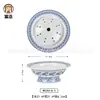 Plato de melamina imitación porcelana resistente a caídas retro azul y blanco plato de plato de acompañamiento de restaurante de restaurante plato de plato de acompañamiento de restaurante