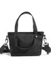 Bolso Bandolera Serie Textura Cuadros Negro Carbón Mate para Trabajo Ligero para Parejas Compras, Paseos, Senderismo al Aire Libre y Deportes Bolso de Hombro