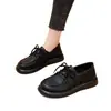 Mocasines de cordones con suela gruesa para mujer, que aumentan la altura, nuevos y elegantes zapatos versátiles de otoño 2026, zapatos de mujer cómodos y transpirables, efecto adelgazante