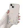 Venta Caliente Transfronteriza Simple Pastoral Flor Pequeña Manzana 16 Funda para Teléfono iPhone 17 Transparente TPU Anti-Caídas Cubierta Protectora