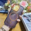 Nueva funda protectora con botón metálico magnético de PC de color sólido para iPhone 16, Promax/15/14