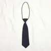 Corbata pequeña para estudiante de color sólido estilo japonés coreano, negro, rojo vino, para hombre y mujer, uniforme, pajarita, flor para solapa de traje, Ins