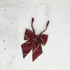 Corbata de moño para hombre Corbata de moño para mujer Floral Versátil JK Uniforme japonés Sin banda elástica Material escolar Jardín de infantes Rayado Estilo Campus