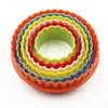 Juego de Moldes para Hornear de 5-6 Piezas, Molde de Plástico para Galletas, Cortador de Galletas de Colores, Molde Redondo para Pastel