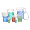 Vaso Medidor de Plástico Transparente Graduado con Asa Asa de PP Vaso de Polipropileno Material Comestible Hervidor de Agua Fría Vaso de Agua Fría