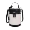 Bolsa de Mão Transfronteiriça Yue Zi 2026 Nova Estilosa Fashionável de Ombro Único Feminina Sensação de Alto Padrão Transversal Versátil Bolsa Redonda Cilindro