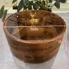 Caja de Madera Compartimentada para Dulces y Frutas Secas con Tapa, Caja de Madera para Semillas de Melón y Cacahuetes, Caja de Frutas Creativa Estilo Chino Nuevo