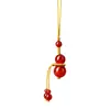 Cadena para Teléfono con Colgante de Calabaza al por Mayor Ágata Roja Obsidiana Lanyard de Arena Roja Decoración Llavero Encanto para Bolso Regalo
