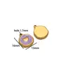 Ojo de Goteo de Aceite y Colgante para Palma de Acero Inoxidable Oro de 18K Moda DIY Accesorios para Collares Pulseras Pendientes Joyería al por Mayor