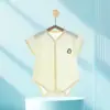 Mameluco para Bebé, Estilo Delgado de Verano, Mameluco Triangular de Manga Corta, Ropa para Recién Nacidos, Atuendo de Verano