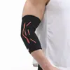 Fabricantes al por mayor coderas deportivas de punto de nailon cálidas antideslizantes mangas de compresión para codo baloncesto pluma tenis protección para fitness