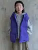 Estilo Coreano Roupas Infantis com Capuz Colete Infantil Outono e Inverno Quente e Fashionável Colete de Roupa Externa para Meninos e Meninas Colete de Inverno Atacado