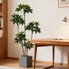 Planta Verde Artificial Grande Nórdica Árvore da Fortuna Decoração de Chão para Entrada de Casa Interior Paisagismo Planta Falsa em Vaso Personalização
