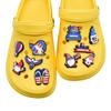 Tamancos Transfronteiriços Novo Dia da Independência Americana Acessórios Removíveis Pvc Borracha Macia Sapatos Flor Fivela de Sapato Acessórios Decorativos